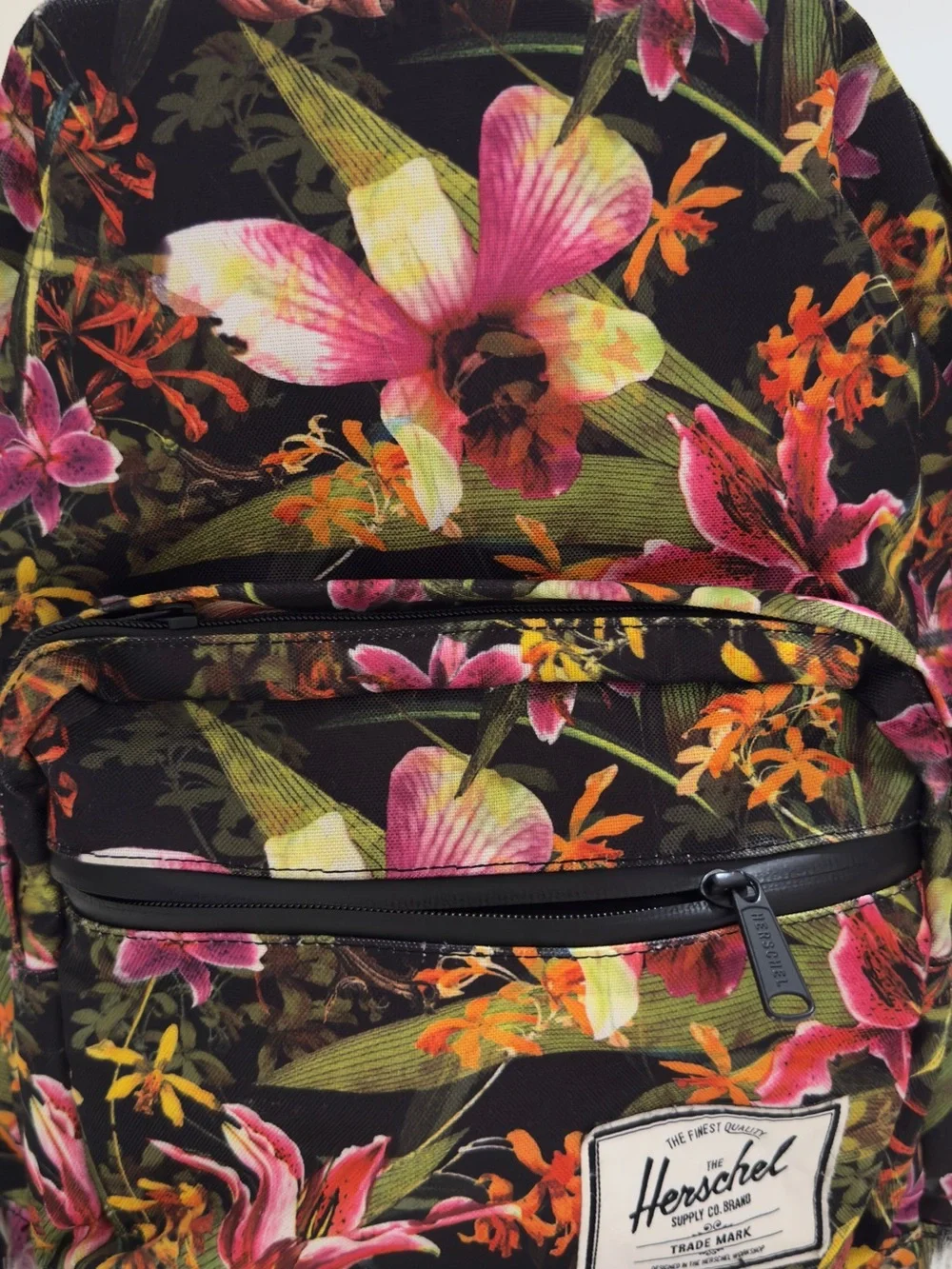 Herschel Supply Company Black Floral Multicolor Backpack